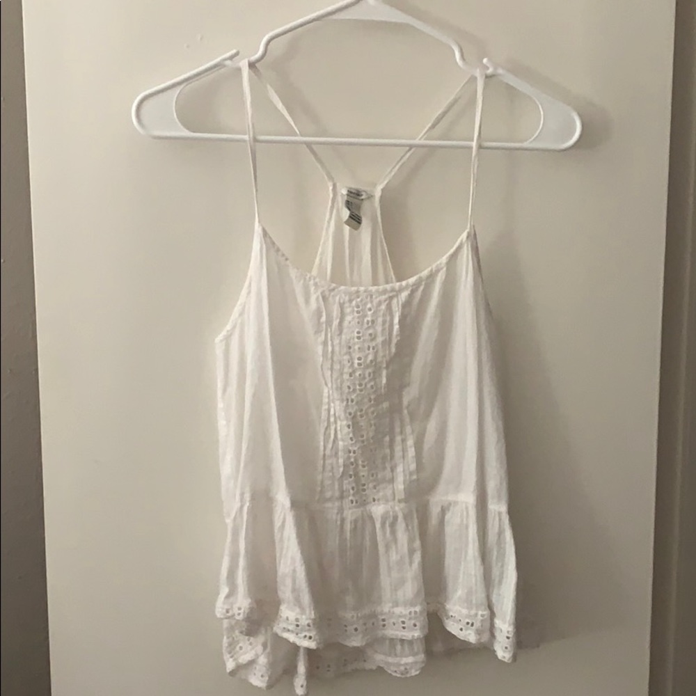 Forever 21 white pleated cami
